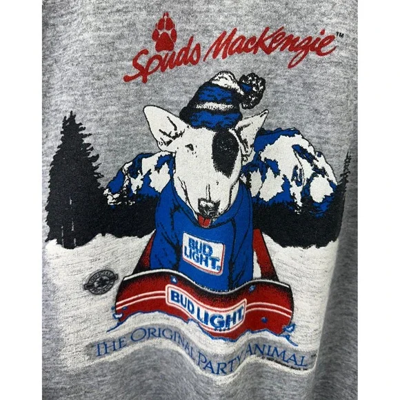 VTG 80s Spuds MacKenzie Bud Light Size XL The Original Party